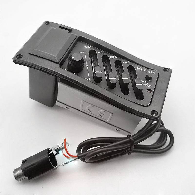 Acoutic Guitar EQ Piezo Pickup Pre-Amp Unit กีต้าร์โปร่ง EQ-7545R