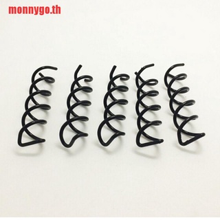 【monnygo】ปิ่นปักผม สกรูเกลียว สีดํา 1 ชิ้น