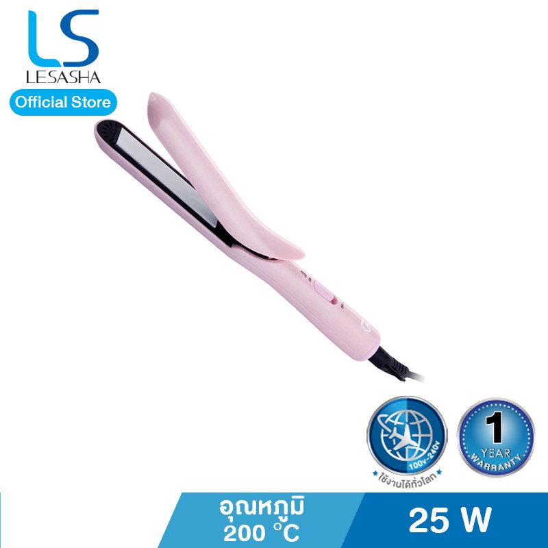 Lesasha เครื่องหนีบถนอมเส้นผม Straight & Curl Hair Crimper รุ่น LS1190 kuron