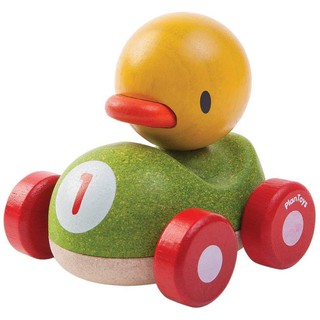 PlanToys 5678 Duck Racer รถแข่งเป็ดน้อย ของเล่นไม้ ของเล่นเสริมสร้างจินตนาการ ของเล่นสำหรับเด็กอายุ 12 เดือน