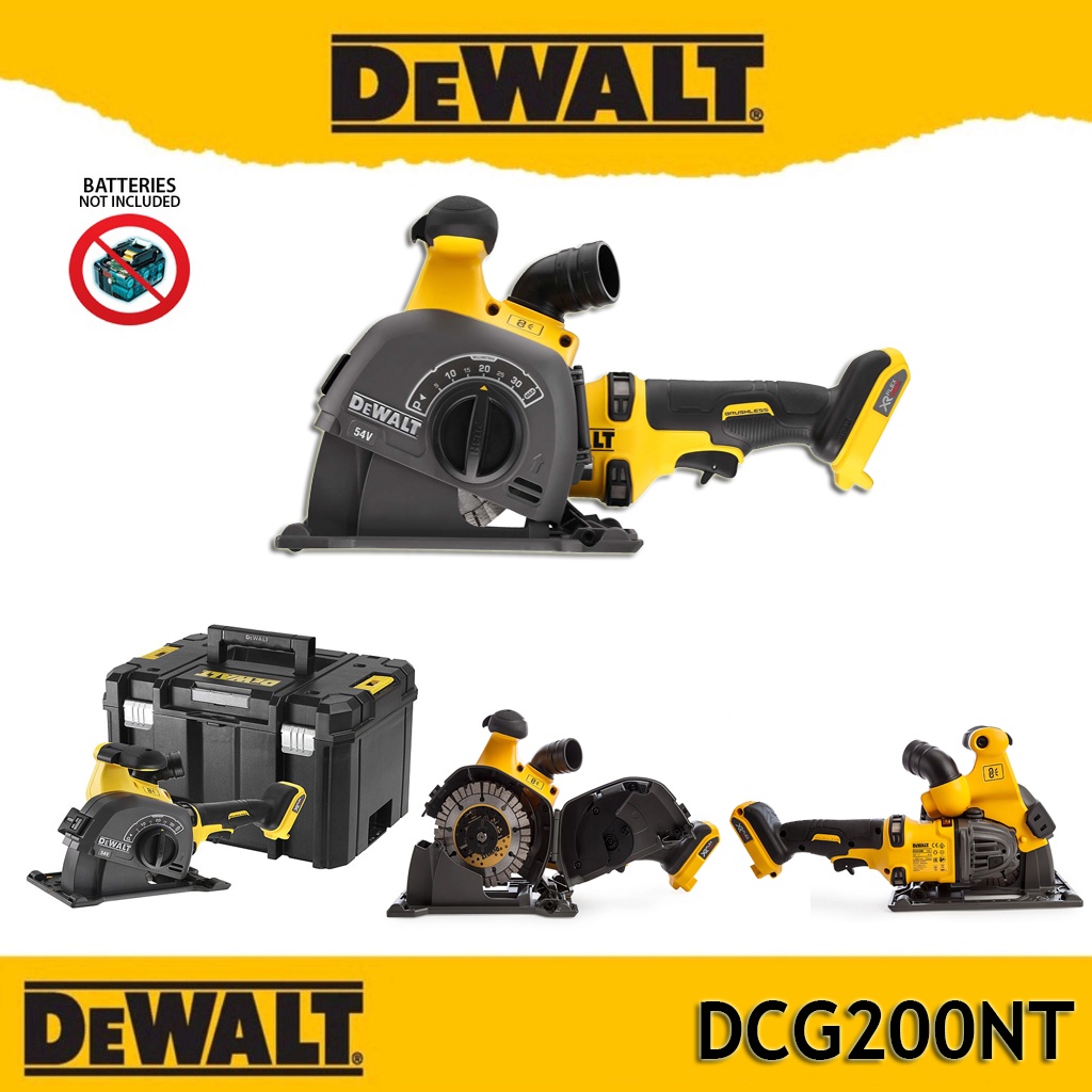 DeWALT เครื่องกรีดร่องคอนกรีต  รุ่น DCG200NT-XJ กรีดร่องพนัง DCG200NT Groove cutting machine Flexvol