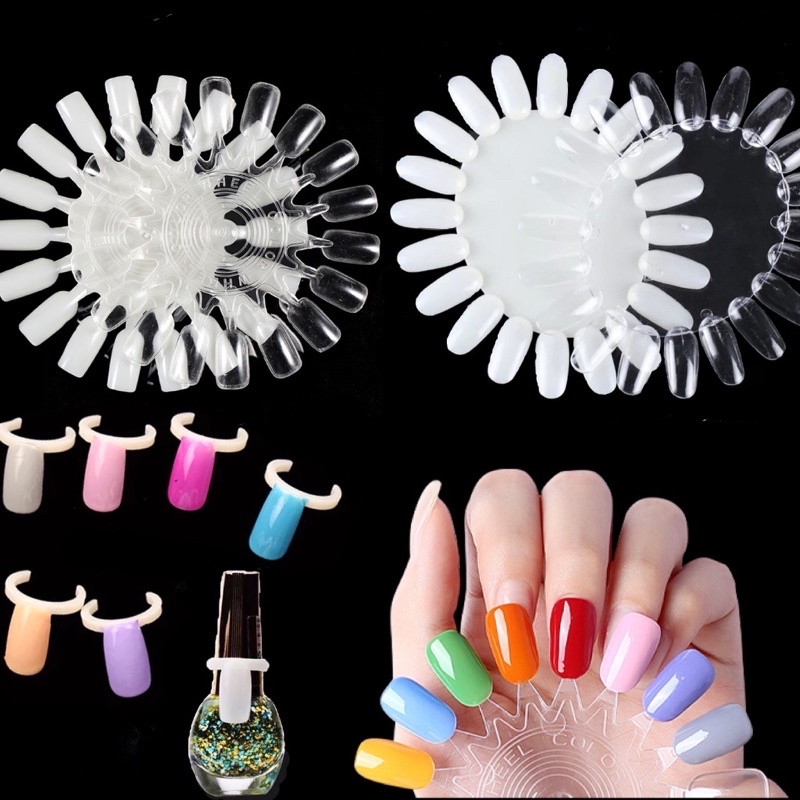 ชาร์ตสี พร้อมส่งทุกวัน แผ่นลองสีทาเล็บ แบบต่างๆ ชาร์ตสีทาเล็บ บาร์ทาสีเล็บ โชว์สีเล็บ Color Display