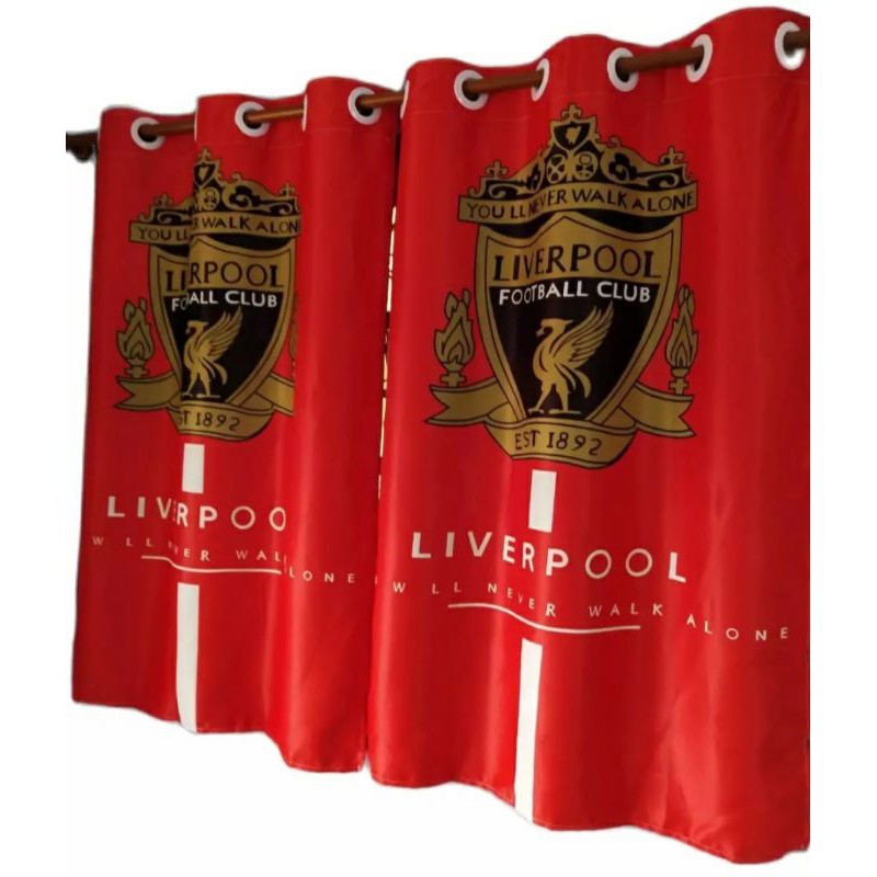 แนะนำ ผ้าม่าน ผ้าม่านลิเวอร์พูล⚽️กันแสงUV🌎ขนาดต่อผืน100×135Cm.ราคาต่อผืนไม่มีราว💥กันแสง80%🏡 ราคาพิเศษ มีเก็บเงินปลายทาง