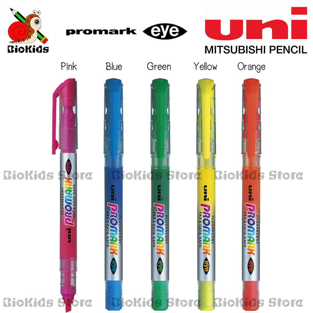 Uni promark eye: fluorescent highlighter I ปากกาเน้นข้อความ