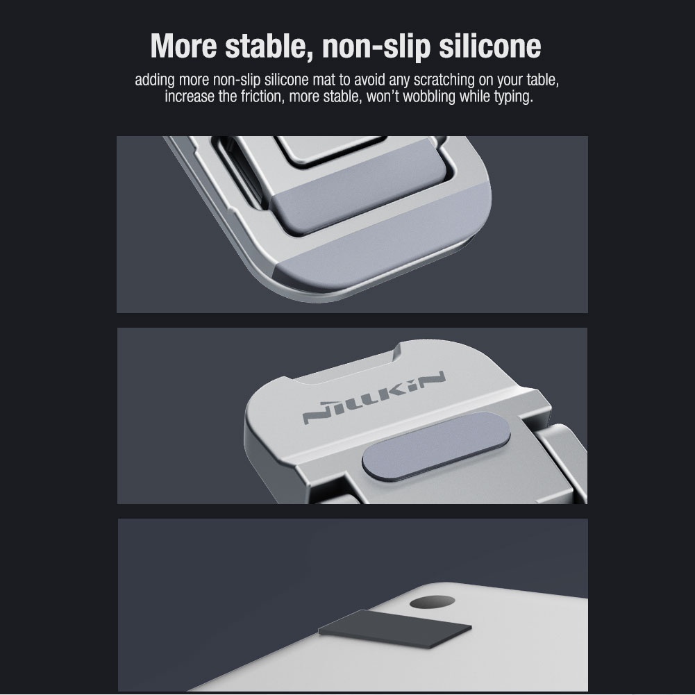 Nillkin Mini แบบพกพา 14-17 นิ้วขาตั้งแล็ปท็อปสากลอลูมิเนียม MacBook Desktop Holder Cooling