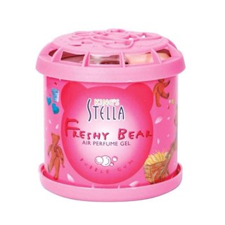 น้ำหอมติดรถยนต์ น้ำหอมหมีซิ่ง 1  ชิ้น สุดคุ้ม ตราหมี King Stella Freshy Bear Gel เจลน้ำหอมปรับอากาศ กลิ่นBubble Gum