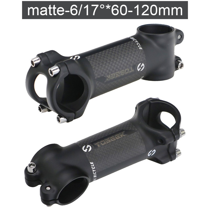 TOSEEK Stem Road Bike Stem Carbon MTB 31.8 จักรยาน Stem 6 17 องศา 60-120 มม.ขี่จักรยานอุปกรณ์เสริม - รูปที่ 5