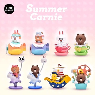 เซ็ต 12 โมเดล ไลน์ line brown summer carnie