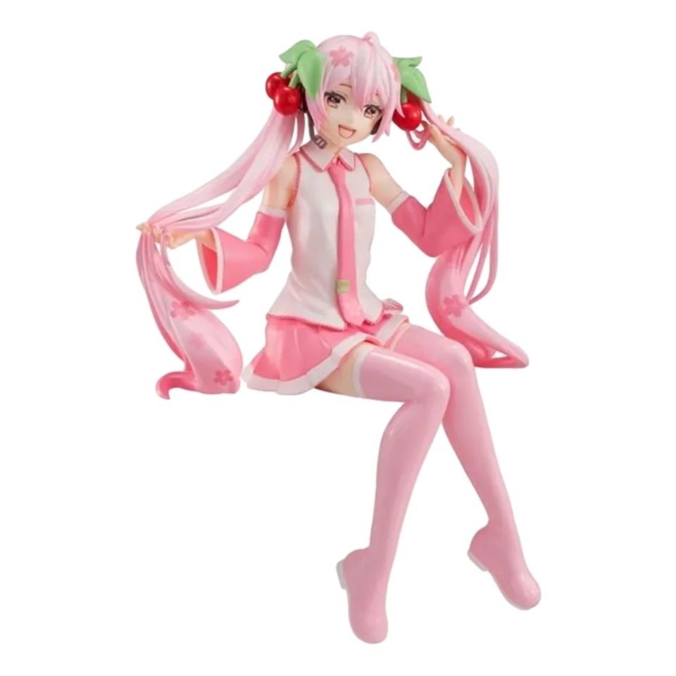 ☬✁◎[สต็อกของแท้] FuRyu Hatsune Miku Sakura Hatsune บะหมี่กึ่งสำเร็จรูป Pressed Scenery Figure1