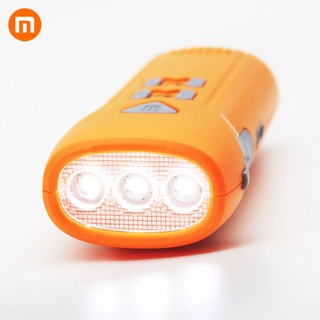 Xiaomi zhending ไฟฉายไขลาน อเนกประสงค์ มัลติฟังก์ชั่น แบบพกพา ส่งสัญญาณเตือนภัยได้