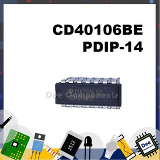 CD40106B Logic - IC PDIP-14  3 - 18  V -55°C TO 125°C CD40106BE TEXAS INSTRUMENTS 14-4-9