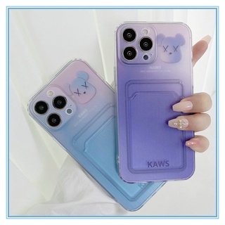 【KAWS】เคสไอโฟน For IPhone 14 13 12 11 Max XS Max Xr SE 2020  case อ่อน 12/13 mini เคสไอโฟน7พลัส เคสไอโฟน11 เคสไอโฟน 13 เข้ากันได้สำหรับ เคส iPhone กันกระแทกเคสใส่บัตร เคสใส่บัตร ใส่การ์ดรูป IPhone case