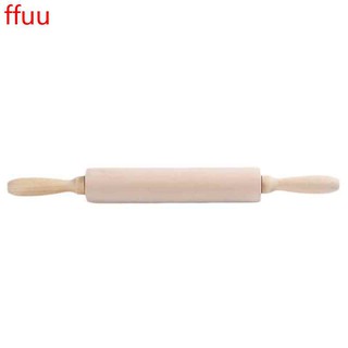 None Paint Wood Rolling Pin Bakeware Dessert Baking Cookies Dough Wooden Economic Roller