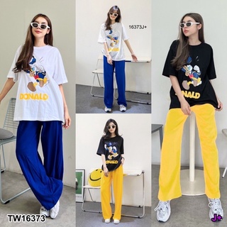 🌈🍯ชุดเที่ยว New Arrival !!!!! Set เสื้อยืดแขนสั้นทรง Oversize สกรีน มาพร้อมกางเกงขายาวทรงปล่อย สีสันสดใสที่สูดดดด