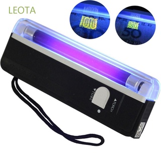 Leota โคมไฟอัลตราไวโอเลตไฟแบล็กไลท์ Led ใช้แบตเตอรี่สําหรับตรวจจับแบตเตอรี่ Uv/หลากสี