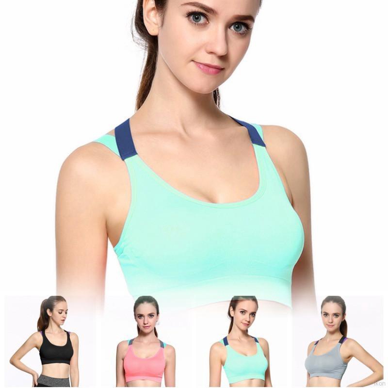 Women's Yoga Exercise Vest Cross Halter Lightweight Gym Sports Bra ...