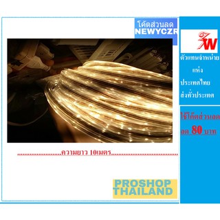 ไฟสายยาง ฟิลลิป์ LED Philips ยาว 10เมตรไฟสายยาง สีขาว LED ROPE LIGHT (ฟรีปลั๊กเสียบไฟ)