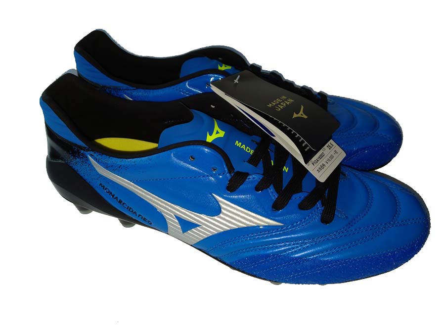 รองเท้าสตั๊ด รองเท้าฟุตบอลแท้ Mizuno รุ่น Monarcida NEO Japan Made in Japan สีน้ำเงิน