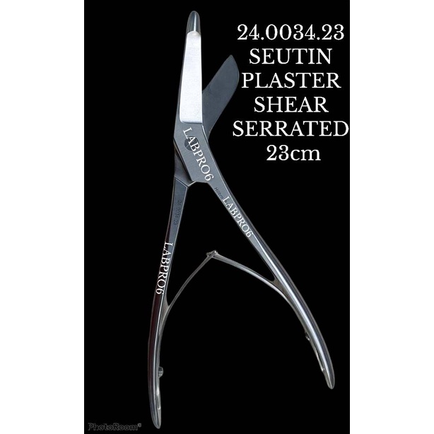 Hilbro 24.0034.23 กรรไกรตัดเฝือก SEUTIN PLASTER SHEAR SERRATED 23cm