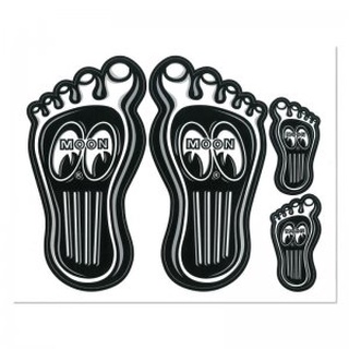 MOONEYES Barefoot Gas Pedal Decal [DM239]