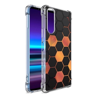 เคส สำหรับ Sony Xperia 5 II Polygon Series 3D Anti-Shock Protection TPU Case [PG002]