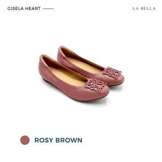 LA BELLA รุ่น GISELA HEART - ROSY BROWN