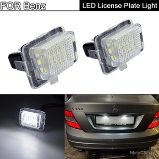 หลอดไฟ LED ติดป้ายทะเบียนรถยนต์ สําหรับ Benz C Class W204 S204 E Class W212 S212 C207 CL-Class C216 S Class W221 2 ชิ้น