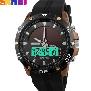 Skmei Solar Power Watch 1064 ของแท้ กันน้ํา 50 เมตร - สีน้ําตาล