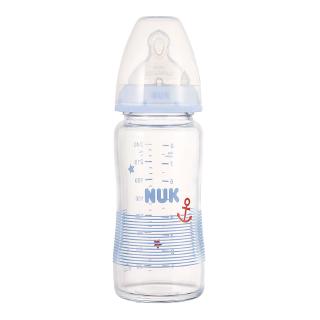 Nuk- ขวดนมแก้ว ขนาด 240&amp;120ML มล. พร้อมจุก M