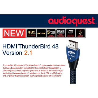 AUDIOQUEST : HDMI-THUNDERBIRD 48 VERSION 2.1 (1.0M) , (1.5M) , (2.0M) , (3.0M)