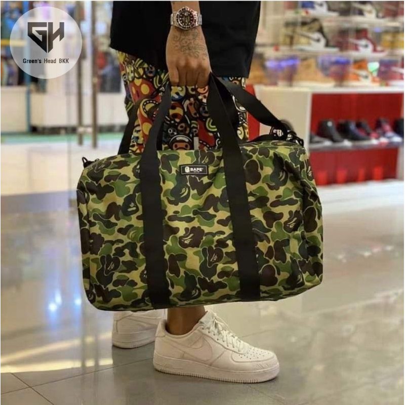 กระเป๋าจาก Magazine A Bathing Ape 2020 SPRING Collection BAPE Boston Big Duffle Bag แท้100%