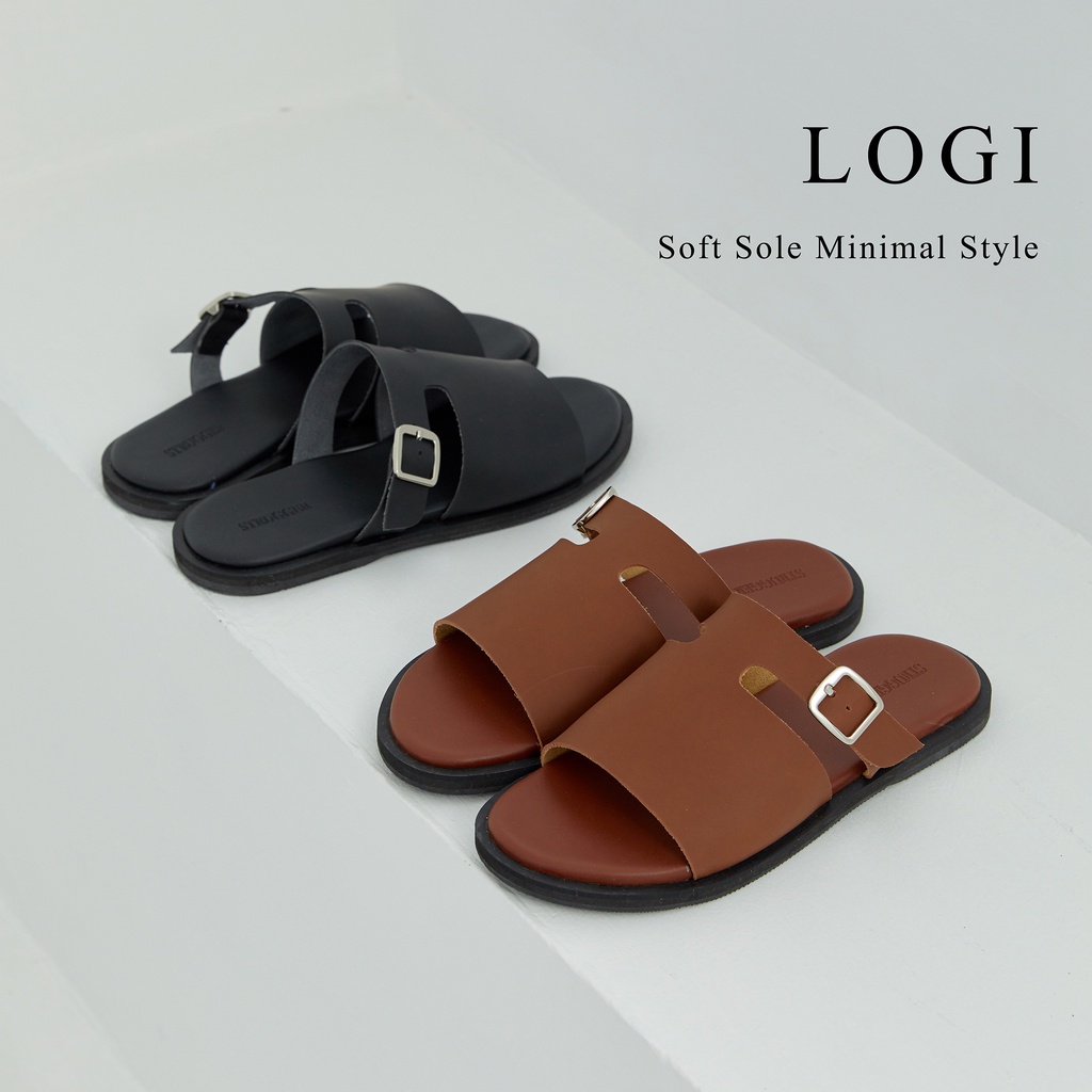 🔥 ลด 30% โค้ดคุ้ม LOGI รองเท้าแตะหนังนิ่มสไตล์ Minimal