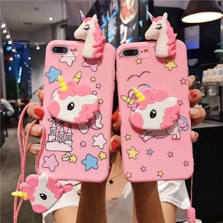 Samsung Galaxy A6 A6+ 2018 A8 A8+ 2018 A7 2018 A9 A5 2018 A5 A7 2017 A520 A720 Unicorn Socket Case