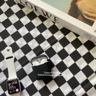 ♡ พร้อมส่ง ♡ ผ้าปูโต๊ะลายหมากรุก ผ้าปูลายตารางสีขาวดำ ผ้าปูถ่ายสินค้า Fabric checkerboard Pattern