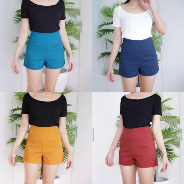 M-5xl 💥นิ้วกางเกงขาสั้น#ผ้าโรเชฟ มีบริการปลายทาง ขายถูกมาก