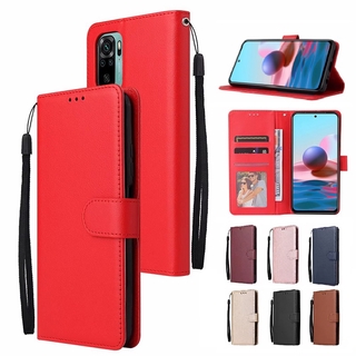 เคสโทรศัพท์หนังฝาพับพร้อมช่องใส่บัตรสําหรับ Redmi Note 10 Pro Poco X3 Pro Nfc M3 Redmi 9 T Note9 Pro Xiaomi Mi 11 10 T Pro