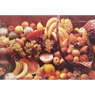 โปสเตอร์ รูปถ่าย ผลไม้ ผลไม้มงคล ภาพมงคล เสริมฮวงจุ้ย Auspicious Fruit POSTER 20"x30" Inch Banana Grape Apple Melon