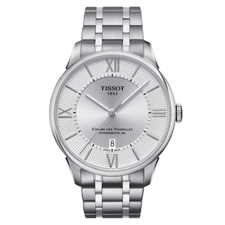 Tissot Chemin des Tourelles Powermatic 80 ทิสโซต์ เชอร์แมง เดอ ทูเรลล์ ออโต้ สีเงิน T0994071103800 นาฬิกาผู้ชาย