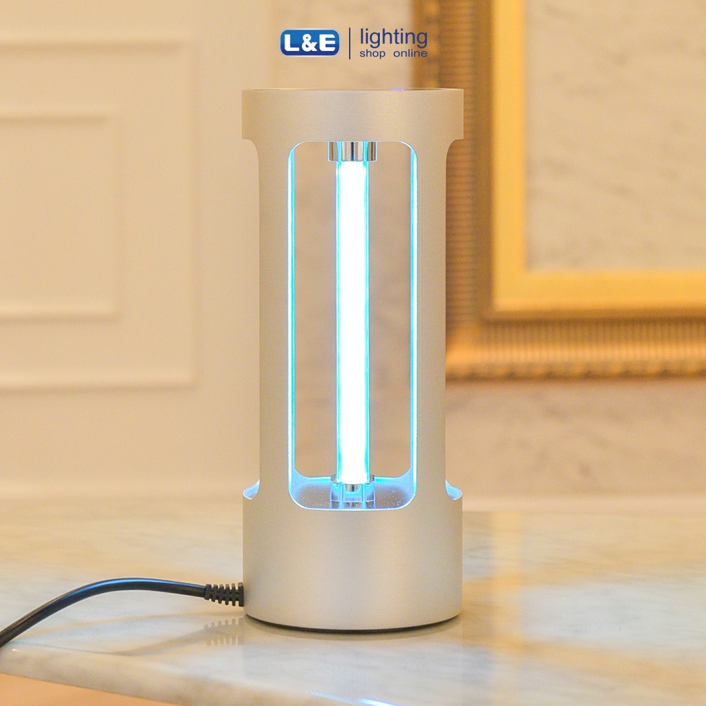 L&E UV-C Table โคมไฟตั้งโต๊ะ HP1018 35วัตต์ 220Vac 253.7nm Aluminum+quartz tube ฆ่าเชื้อโรคและแบคทีเรีย