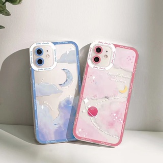 เคสมือถือ แบบนิ่ม ลายก้อนเมฆ ดวงดาว สําหรับ VIVO Y53S Y51 Y51A Y31 2021 Y33S Y21S Y21 Y52 Y72 5G Y15S Y15A Y20 Y20i Y12S Y12A Y20s G Y30 Y50 Y30i Y12 Y15 Y17 U10