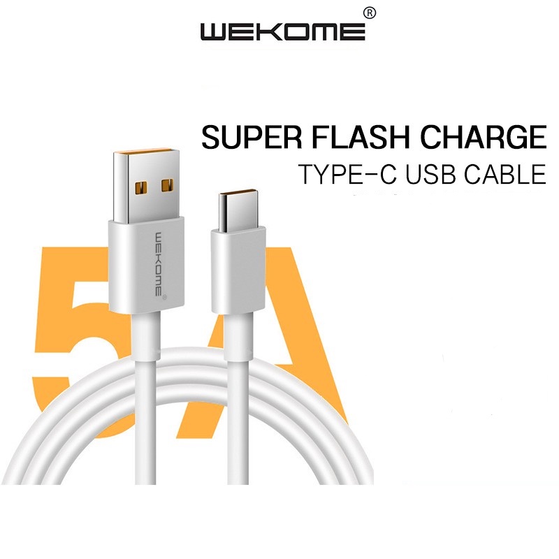 สายชาร์จ WEKOME KINGKONG รองรับหัวชาร์จ TypeC ไทป์ซี สายUSB TypeC สายชาร์จเร็ว ได้สูงสุด 3A (เฉพาะรุ่นเท่านั้น)