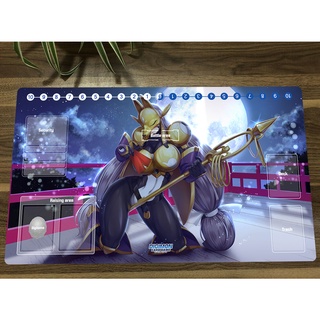 แผ่นรองเมาส์ ลายการ์ตูนอนิเมะ Digimon Duel Playmat Sakuyamon Trading Card Game Mat DTCG CCG สําหรับเล่นเกม TCG