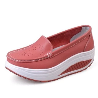 Women's Shoes White Nurse Shoes Swing Work Single Lady's Heel Platform Shoes