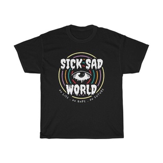 ขายดี!เสื้อยืด พิมพ์ลายโลโก้ Daria Sick Sad World Eye สีดํา สําหรับผู้ชายS-5XL