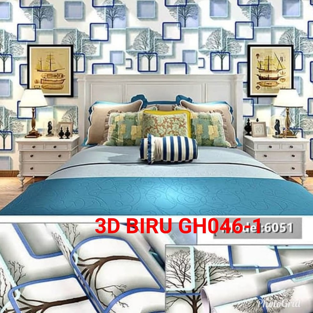 MTF 3D BLUE WALLPAPER GH046-1 (KOLIAN 32RB)