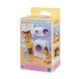 Sylvanian Families Laundry &amp; Vacuum Cleaner / ซิลวาเนียน แฟมิลี่ เครื่องซักผ้าและเครื่องดูดฝุ่น