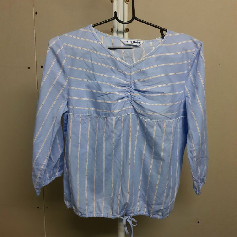 Marie Claire (PARIS) shirt (blue • freesize)