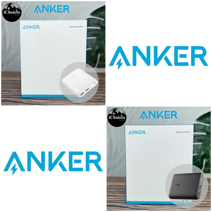 แองเคอร์ พาวเวอร์แบงค์ Anker® PowerCore 13000 Portable Charger แบตสำรอง แถม Micro USB + ถุงผ้า Compact 13000mAh