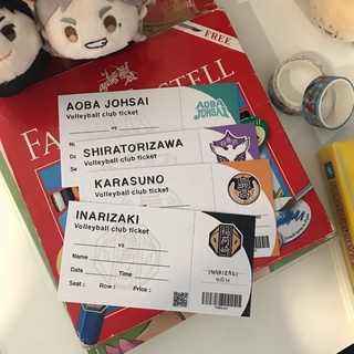 Haikyuu! volleyball club ticket / ตั๋วไฮคิว ( thetomateclub )