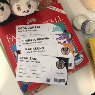 Haikyuu! volleyball club ticket / ตั๋วไฮคิว ( thetomateclub )